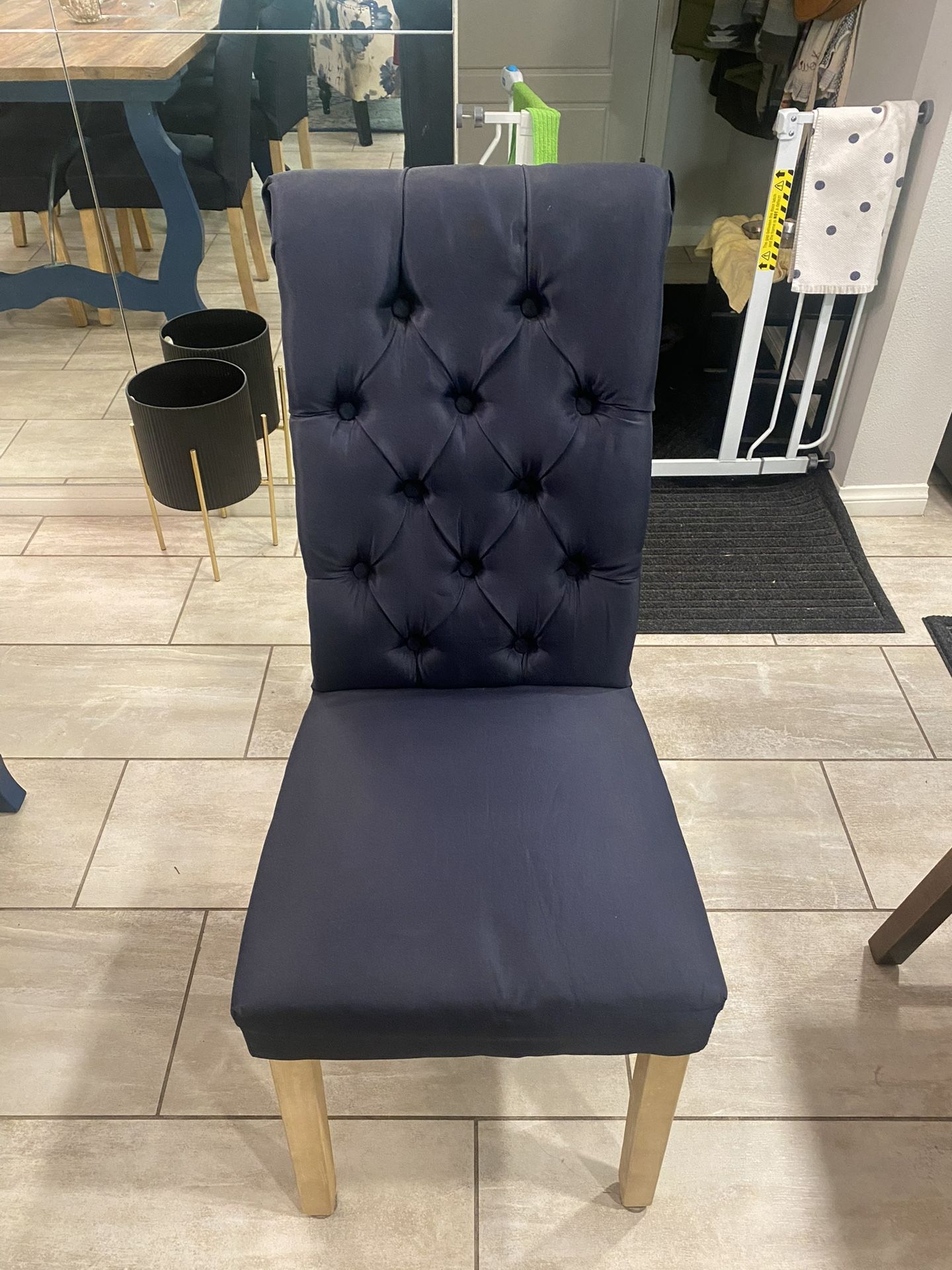 Navy Blue Dining Chairs - Great Condition