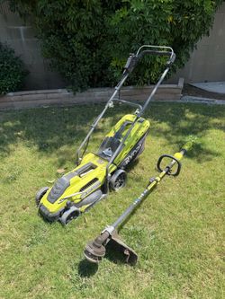 Ryobi Electric Lawn Mower + Trimmer/Edger Bundle