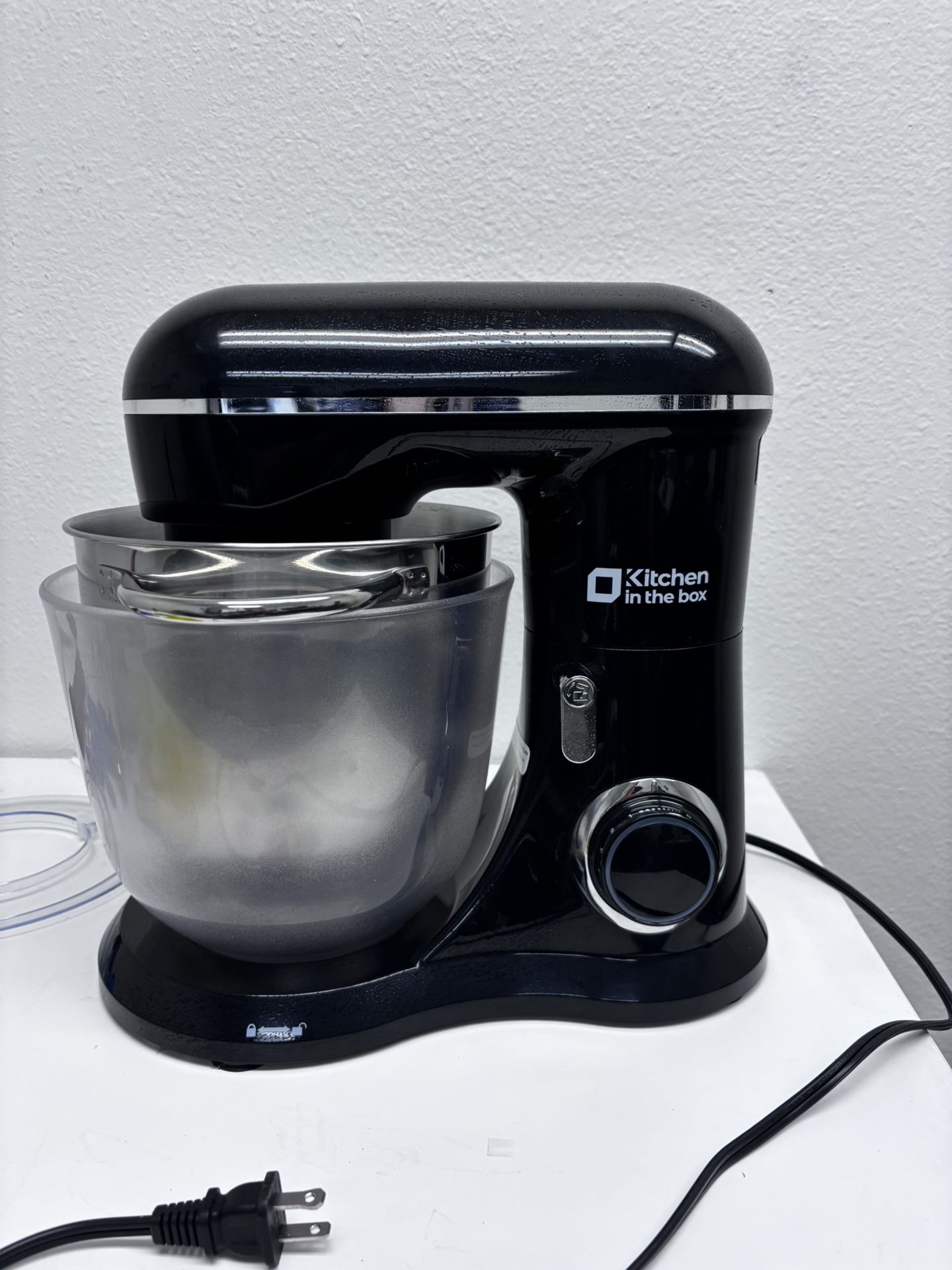 Kitchen in the box Stand Mixer, 4.5QT+5QT Two bowls Electric Food Mixer, 10 Speeds 3-IN-1 Kitchen Mixer for Daily Use with Egg Whisk,Dough Hook,Flat B