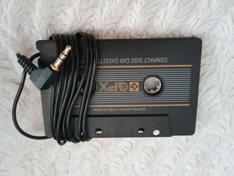 Cassette adapter with stereo plug