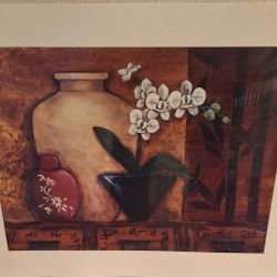"FLOWERS & VASE" - UNFRAMED PRINT 18 X 24