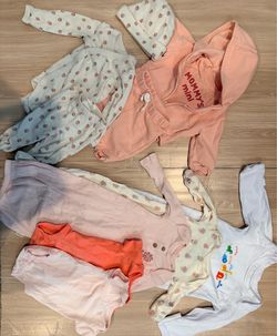 Newborn baby girl clothes bundle