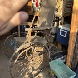 1920s Antique Wheel Chair 