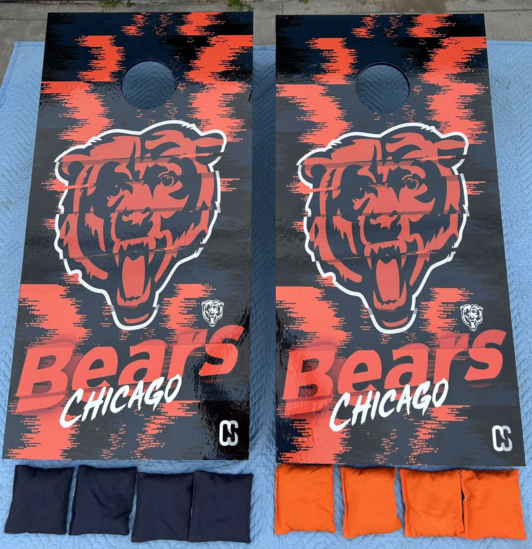 Chicago Bears Cornhole Boards And Bags