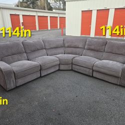 FREE DELIVERY Electric Power Recliner Couch Sofa Sectional 5 PC