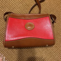 Vintage Dooney And Burke All Weather Leather Crossbody Bag