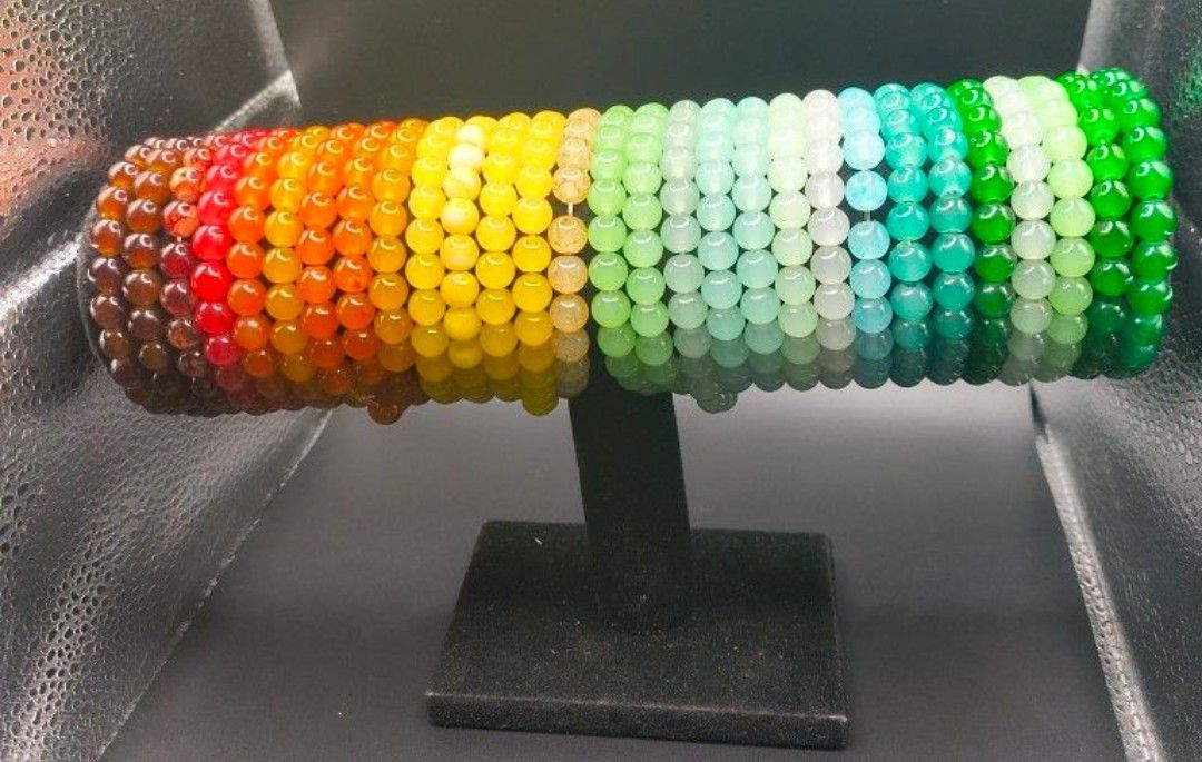 Handmade glass beaded Bracelet Tropical color choose the colors or I will pick for you choose 5 Beaded Bracelet