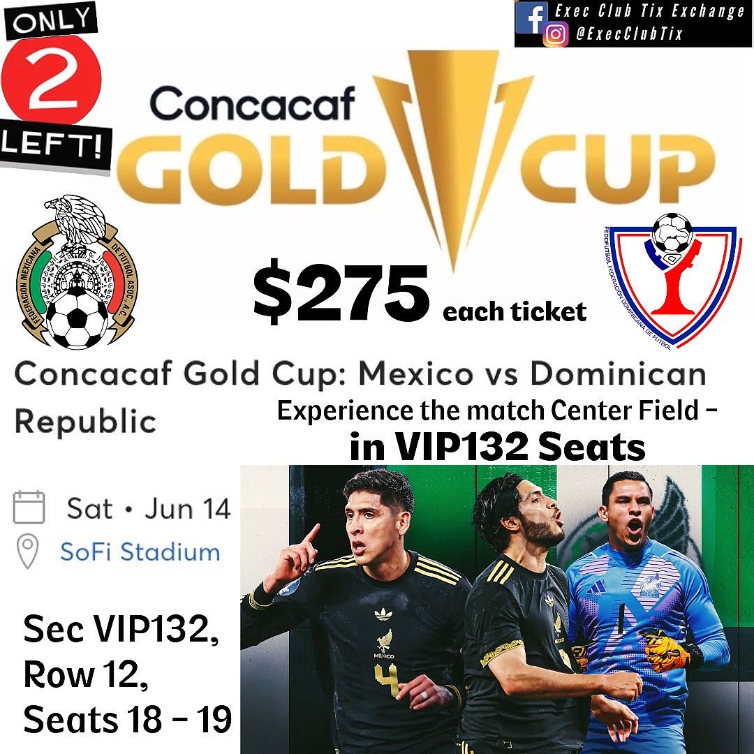 Watch Mexico vs DR in the CONCACAF GOLD CUP