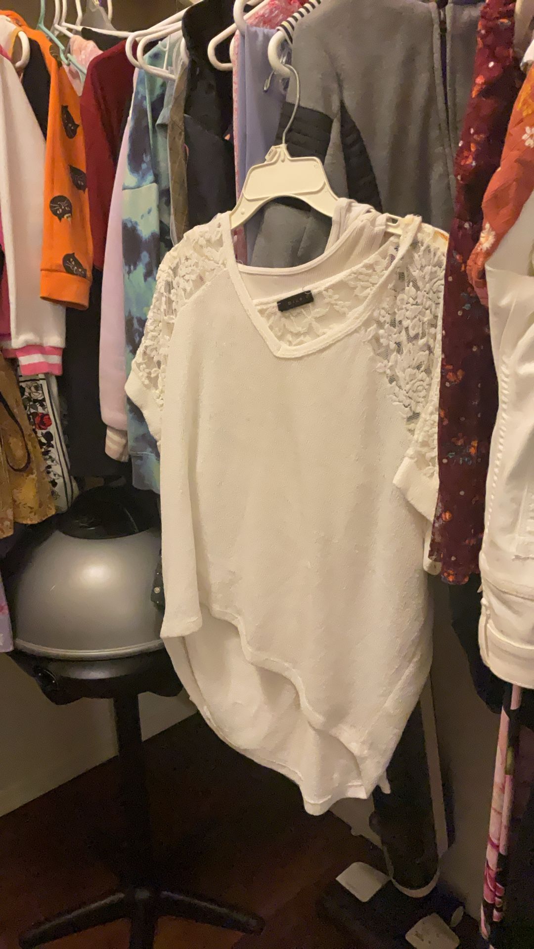 White, Beautiful Shirt, Large