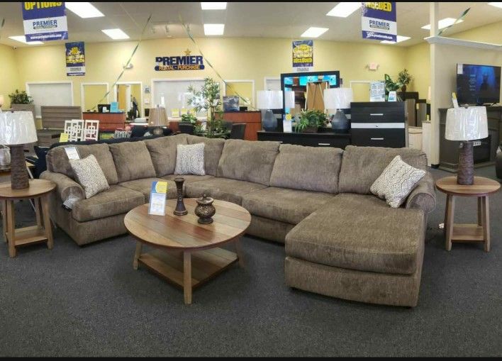 Hoylake Chocolate LAF Sectional ⭐ Couch 1289
