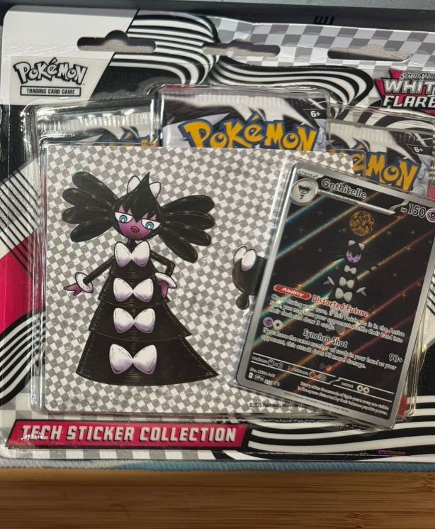 White Flare Tech Sticker Collection Gothitelle