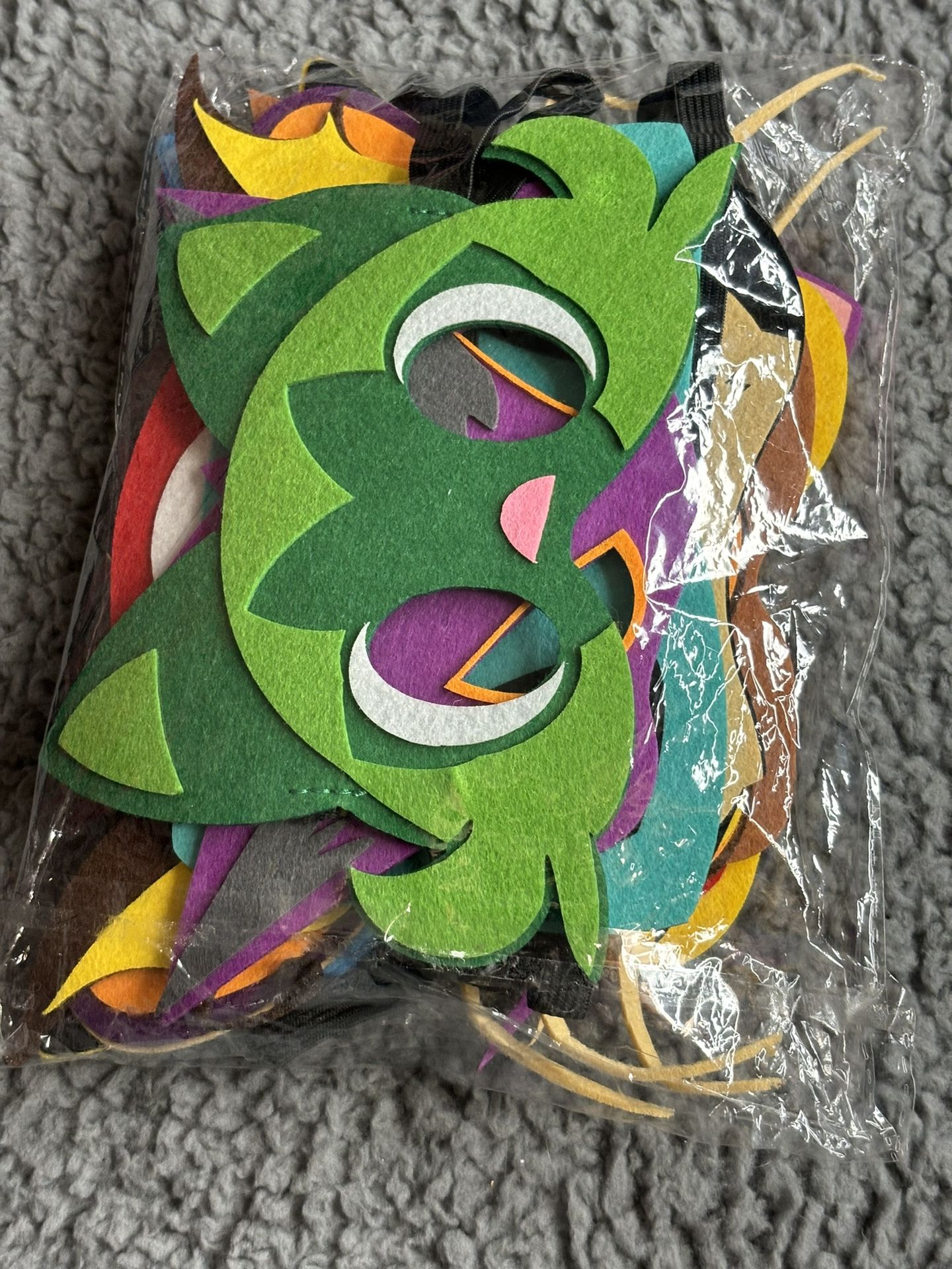 12 pc Pokémon felt mask