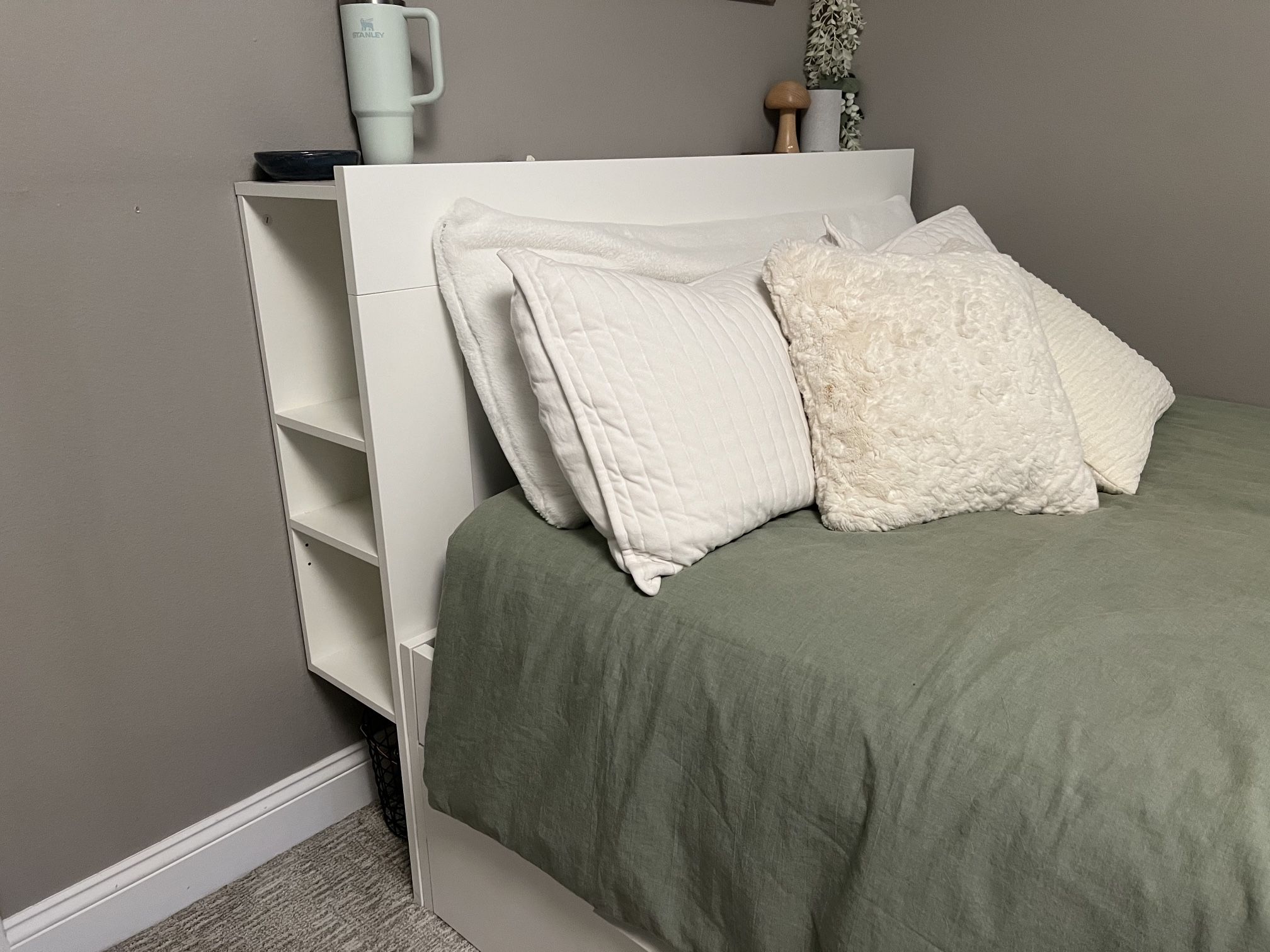 Full Sized IKEA Storage Bed With Mattress