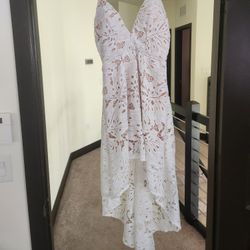 White Lace High Low Dresd