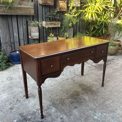 Vintage Antique Style Walnut Desk