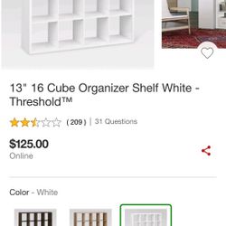 Shelf White Treshold 13"16