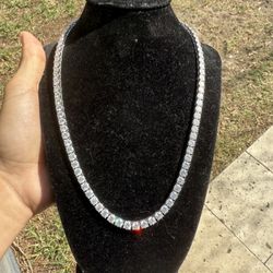 Diamond Test Approved Moissanite 5MM Tennis Necklace 