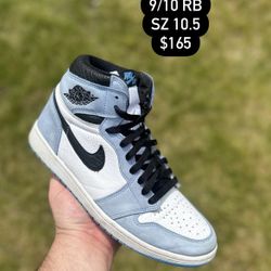 Jordan 1 University Blue 9/10 Size 10.5