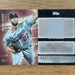 2020 Topps Series 2 CLAYTON KERSHAW Major League Material #MLM-CK GU Patch /199