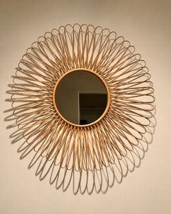 CB2 Mick Retro Rattan Wall Mirror – 40” Designer Mirror