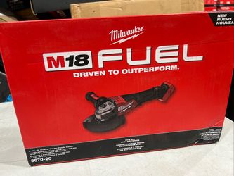 New Milwaukee Fuel 3670-20 M18 4-1/2"-6" Braking Grinder Paddle Switch 18V