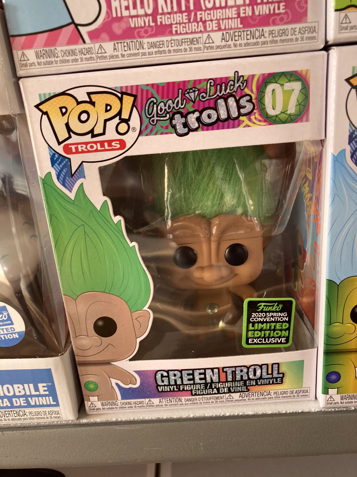 Good luck trolls green troll #7 2020 Spring Convention Limited Edition