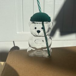 Glass Bear Cup Bearista starbucks 