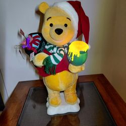 Vintage Telco Motion-ette WINNIE THE POOH Light Up Christmas Hunny, WORKS 