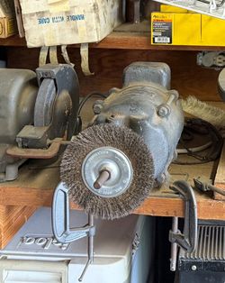 ELECTRIC MOTOR (MAKE AN OFFER) & OTHER WOODWORKING TOOLS