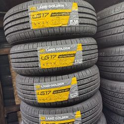 SET OF FOUR NEW TIRES 185/65/15 LANDGOLDEN INCLUDING MOUNT AND BALANCE, ASK FOR SIZES AND BRANDS 