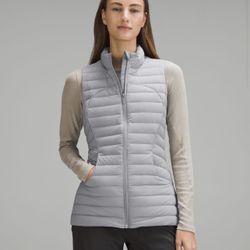 lululemon pack it down vest color in rhino grey size 6 in original package
