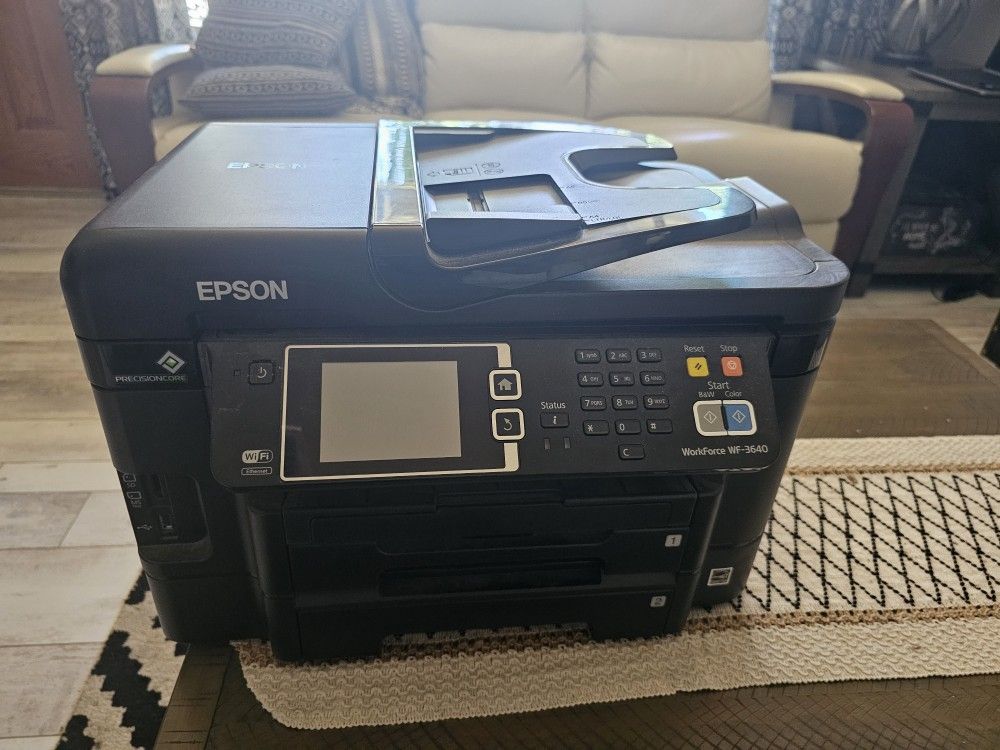 Epson WorkForce WF-3640 Wireless Color All-in-One Inkjet Printer with Scanner and Copier