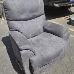Grey Suede recliner