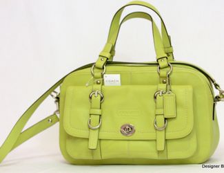 Coach Leather Green Purse