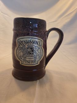 🛡️ Vintage 1994 Carolina Renaissance Festival Mug / Stein 🛡️