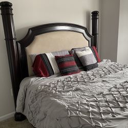 King Size Bed Frame With Tempur Pedic Mattress 