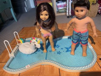 American Girl Doll Pool Set