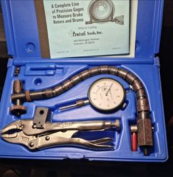 Vintage Central Tools USA Brake Rotor & Ball Joint Gauge Kit