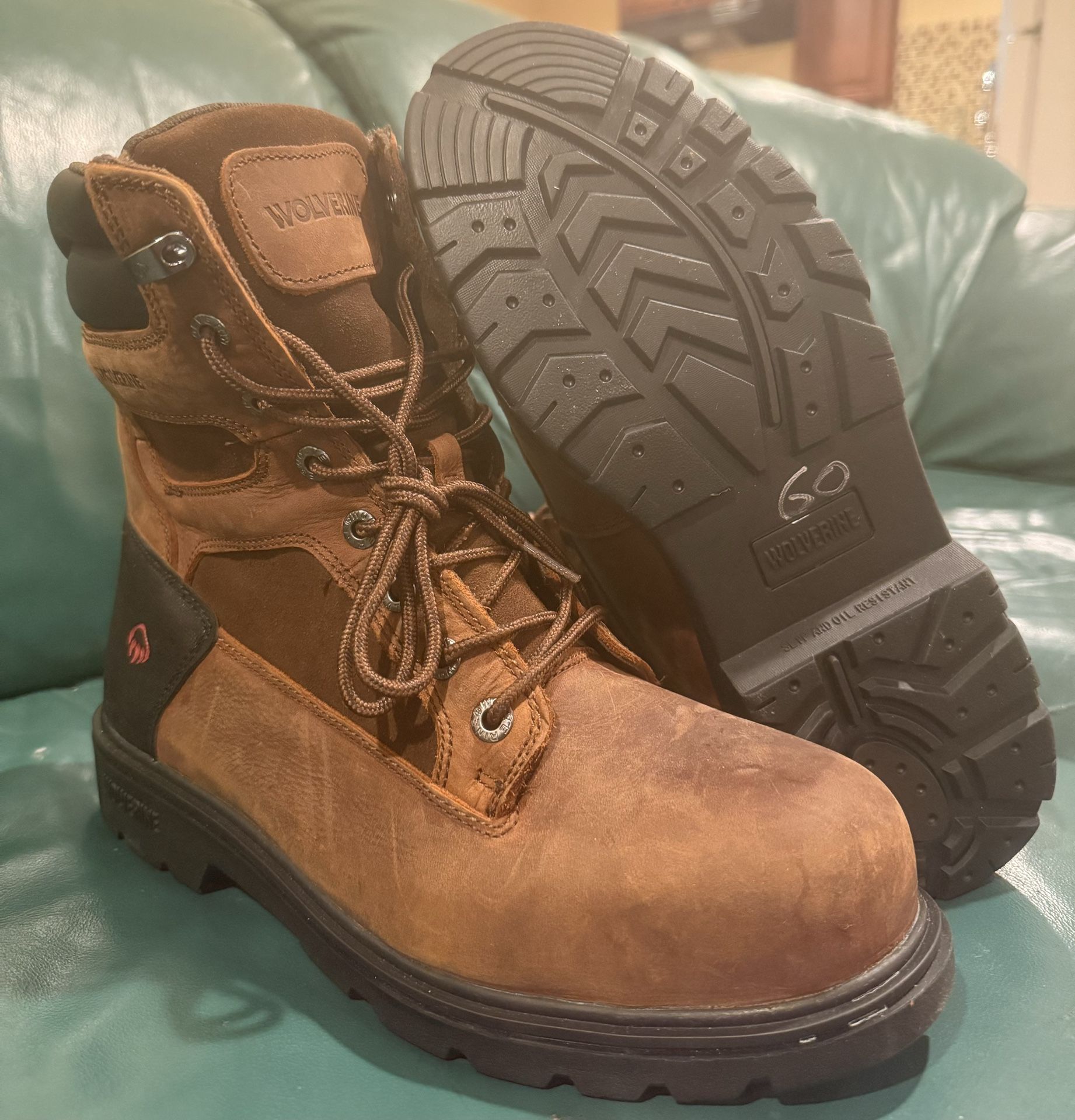 Wolverine 8” Safety Toe Work Boot