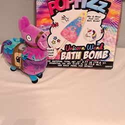 Girls Toys Purple Fortnite Camel Stuffed Animal & Make Your Own Bath Bomb