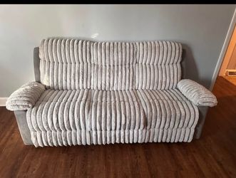 Two recliner sofas