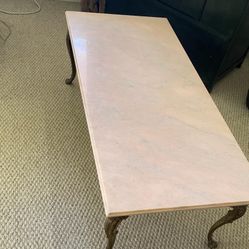 3 Marble Tables with Brass Legs Must Go