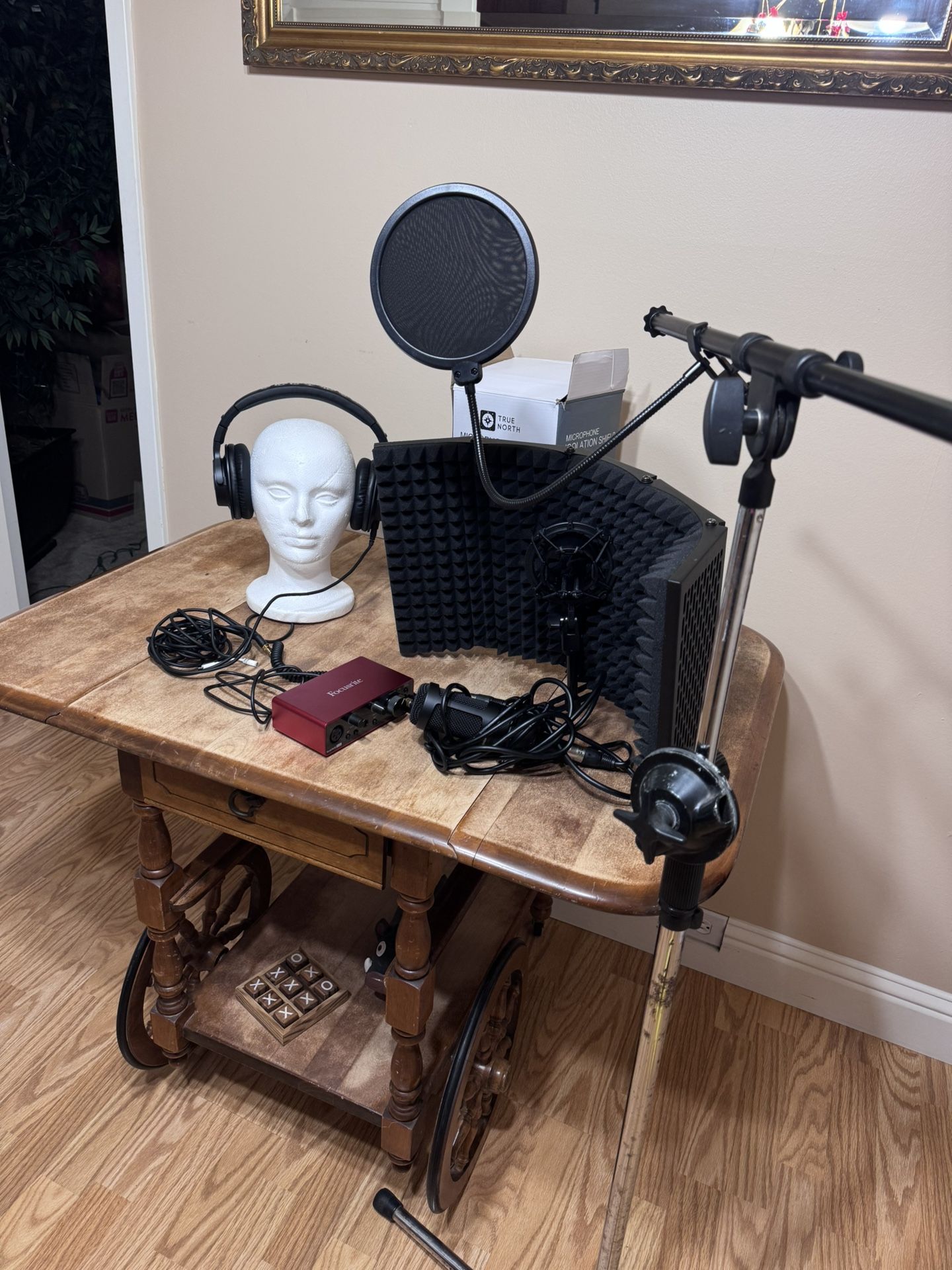 Complete Home Recording Studio Set – Focusrite + Audio-Technica + Mic Shield