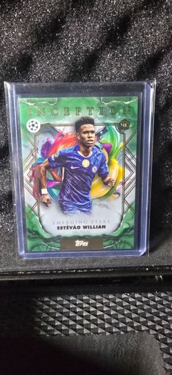 2025-26 Topps Inception UEFA Club Estevao Willian #13 RC Emerging Star Green /99