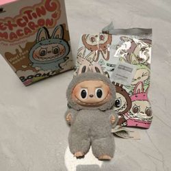 Labubu The Monsters Macaron-Sesame Bean