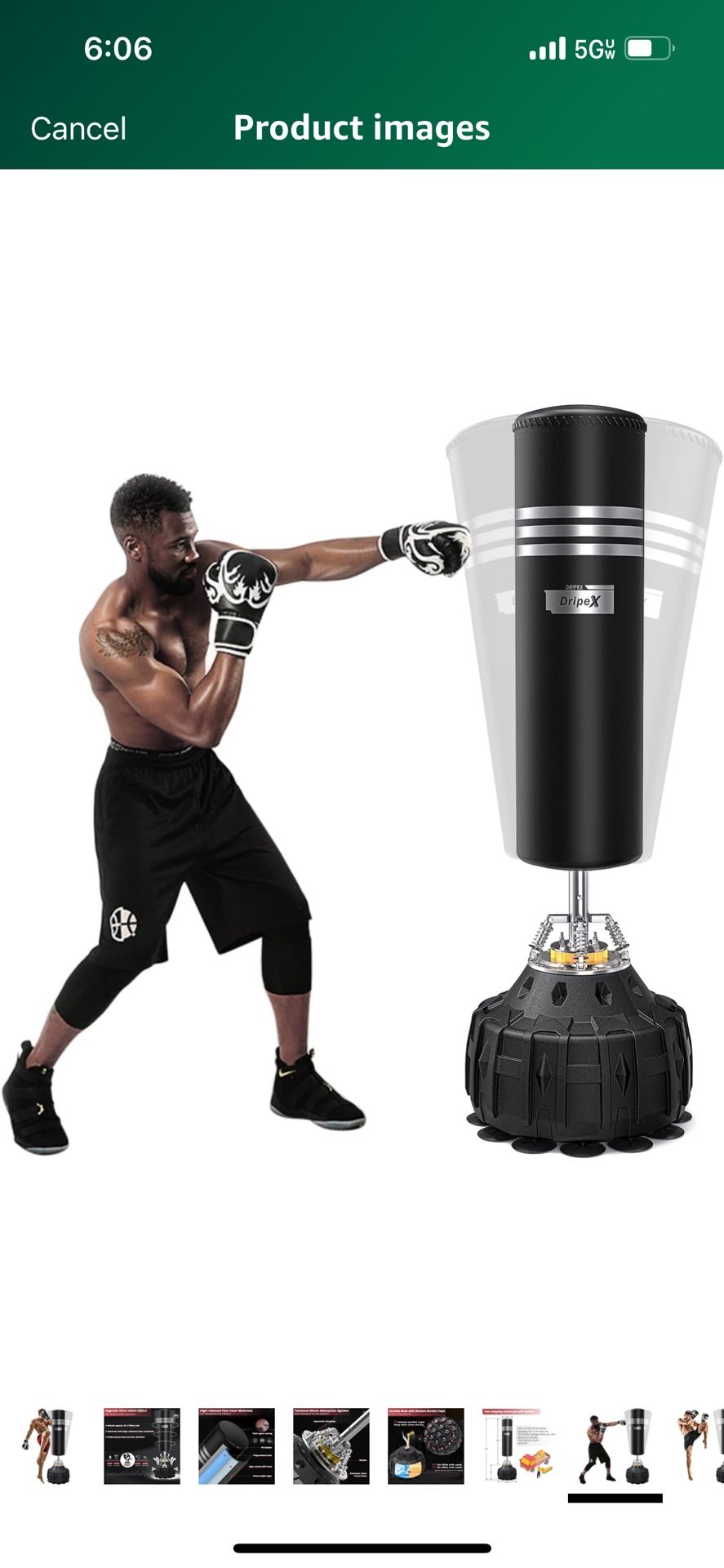 Standing punching bag
