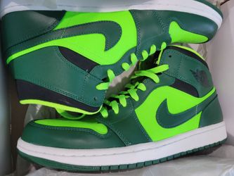 Jordan 1 retro mid gorge green