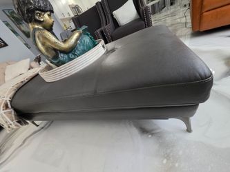 Dark grey Ottoman with Storage for sale