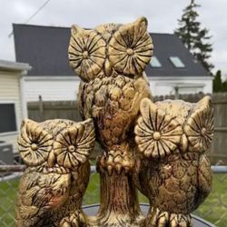 Owl Family Statue