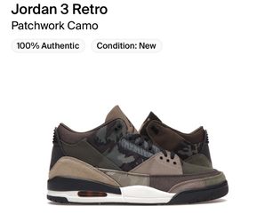 Jordan 3 Retro Patch Camo